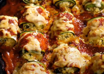 Rollatini de Zucchini con Salsa Arrabbiata