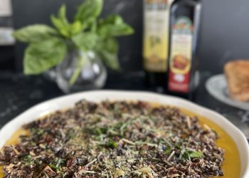 Dip Mediterráneo con aceite de oliva y vinagre balsámico