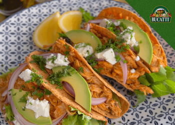 TACOS DE POLLO EN SALSA PANNAROSA